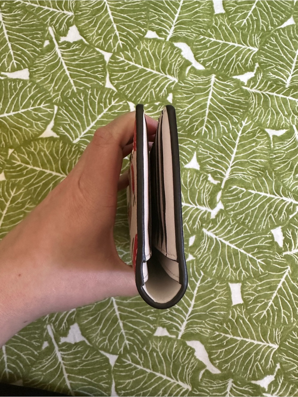 kate spade White Floral Rose-Print Zip Wallet - Picture 9 of 10